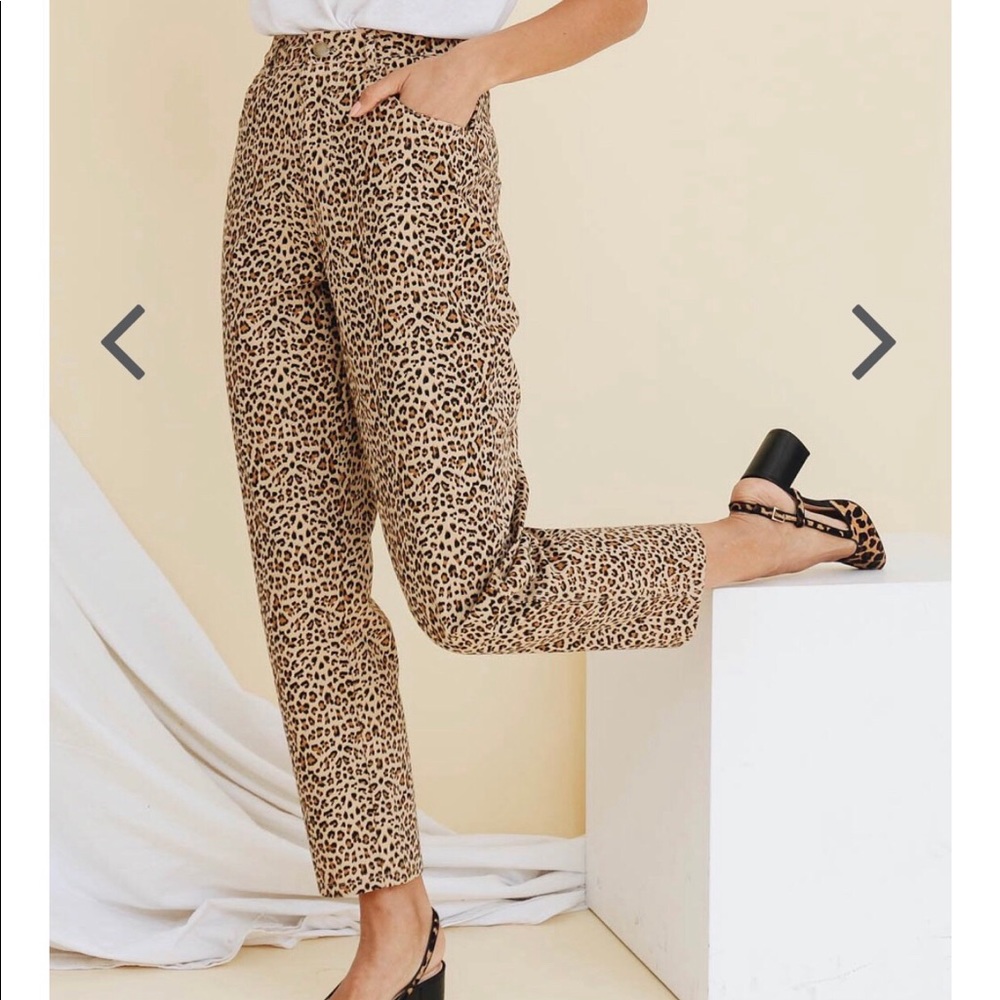 Verge girl leopard print pants new